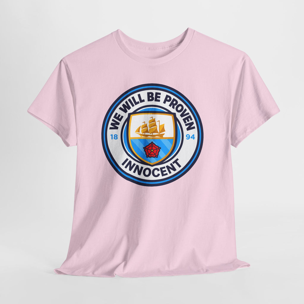 “We Will Be Proven Innocent” Justice Manchester City Cotton T-Shirt
