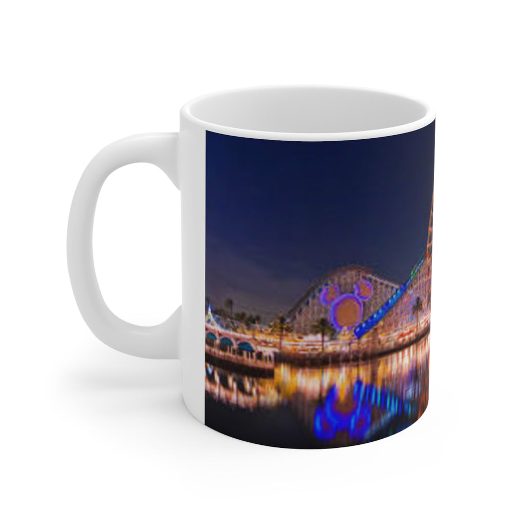 Ferris Wheel Nightscape Mug — Scenic Amusement Park Coffee Cup (11oz & 15oz)