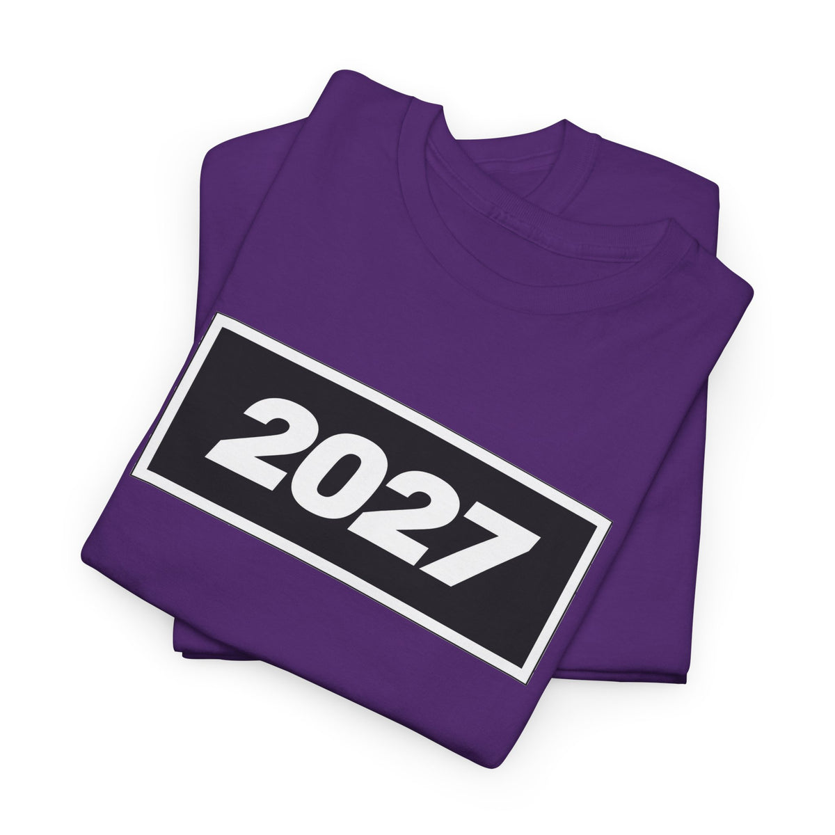 Oasis Inspired 2027 Graphic Tee — Minimal Year Rectangle T‑Shirt for New Year Celebrations