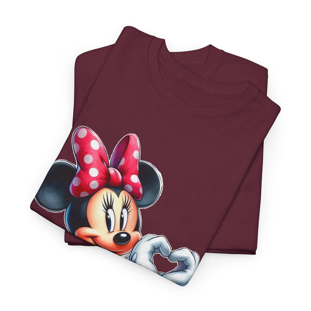 Minnie Mouse Character Heart Graphic Tee