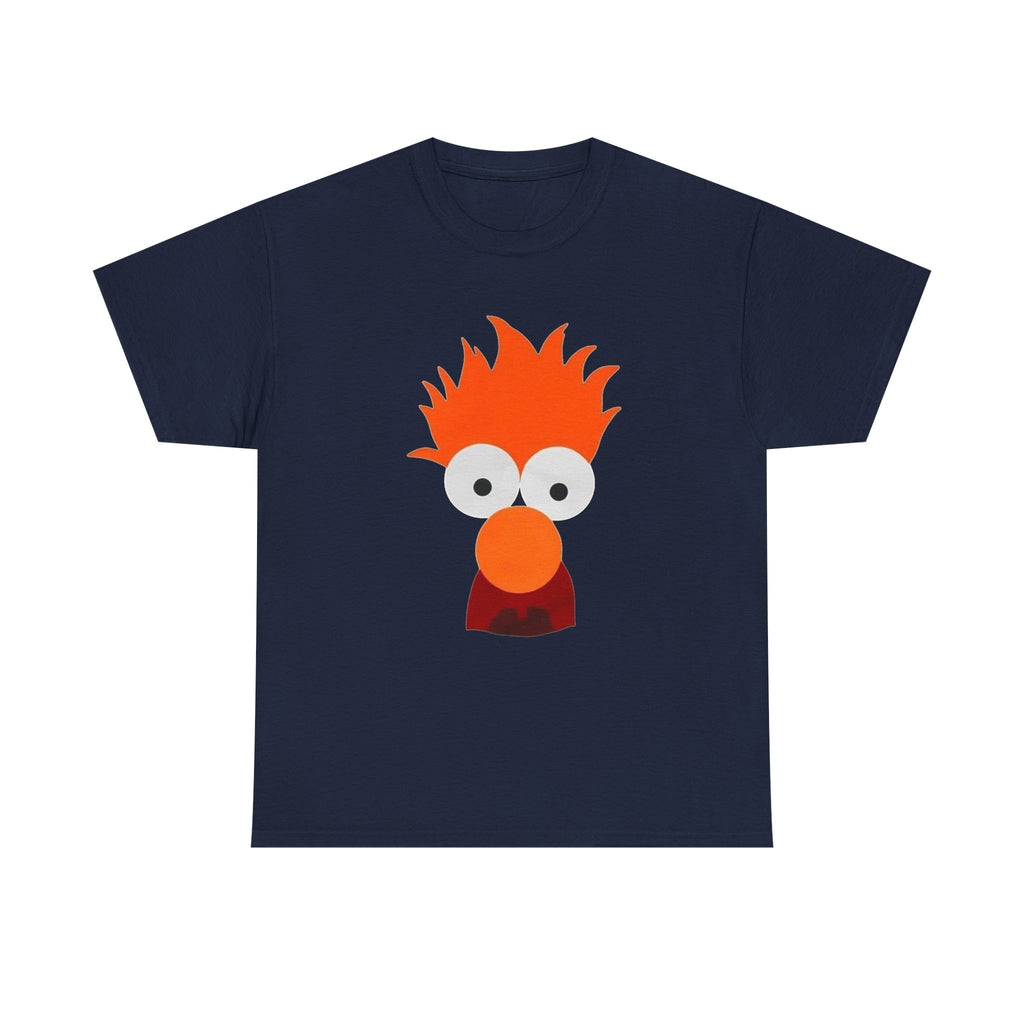 Beaker-Inspired Graphic Tee — Cute Orange Muppet Face T-Shirt