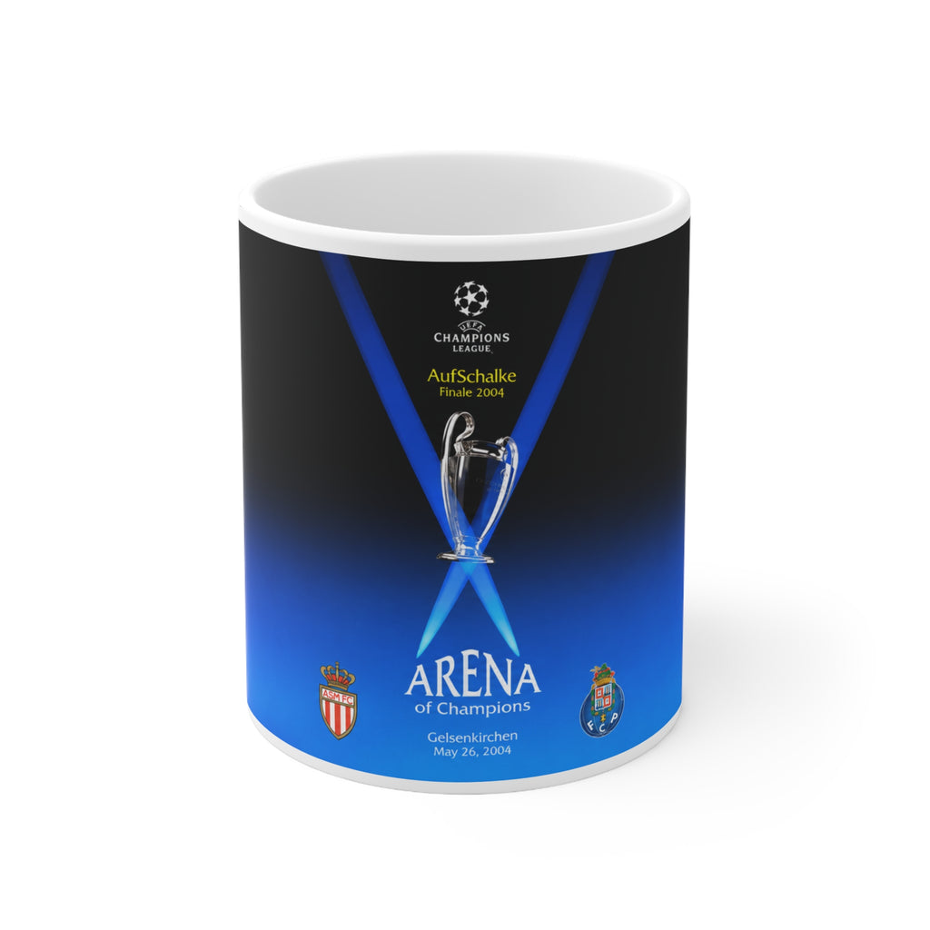 2004 UEFA Champions League Final Programme Cover inspired Ceramic Coffee Mug (11oz/15oz)