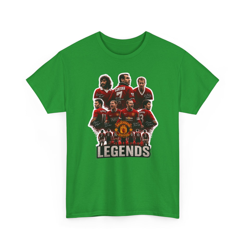 Manchester United Legends Football Team Tee — Retro Manchester United Players Graphic Shirt