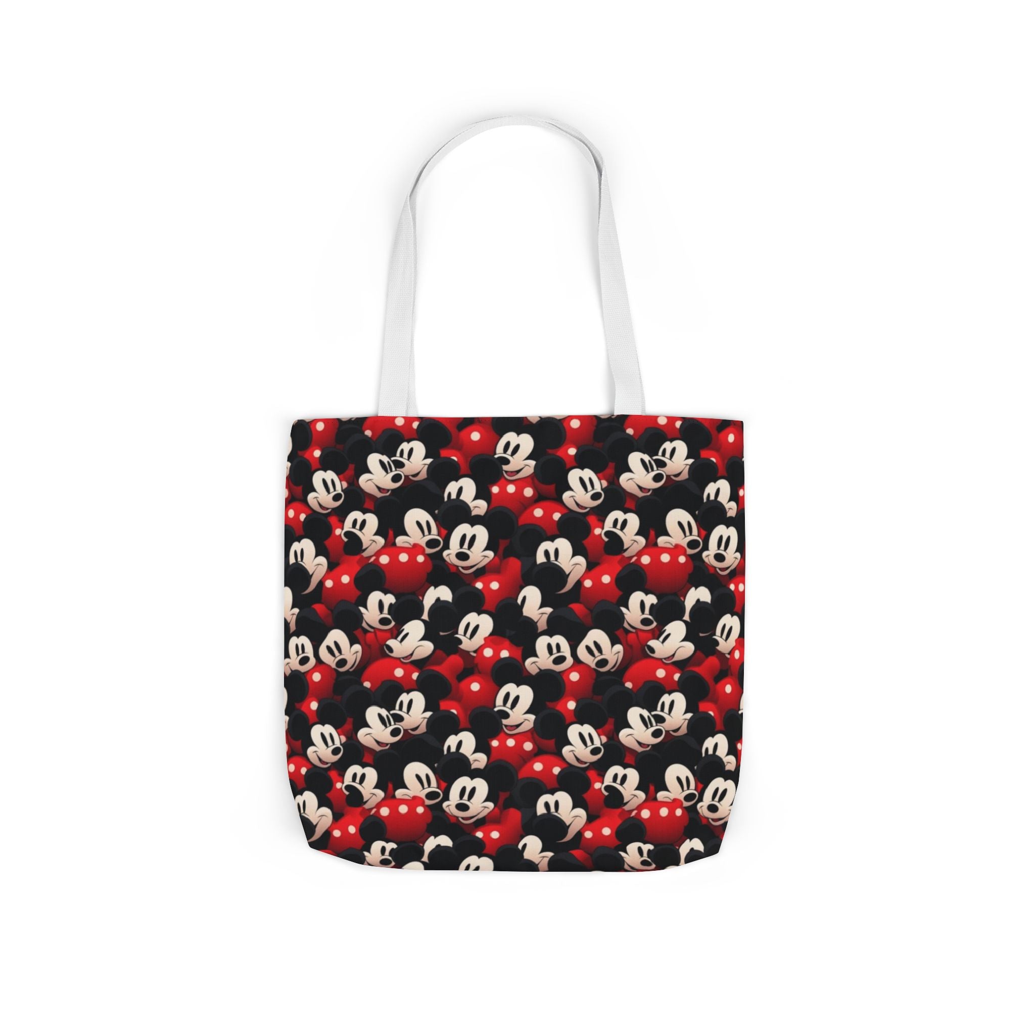 Mickey Mouse Canvas Tote — Retro Cartoon Character Allover Print