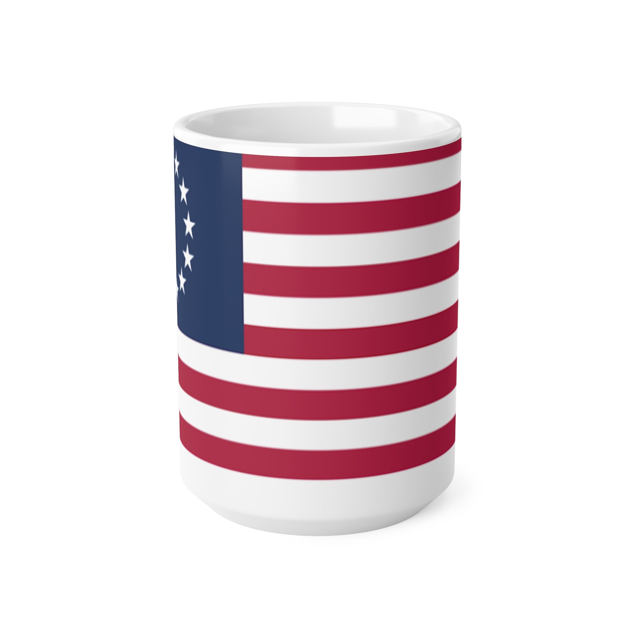 Betsy Ross 13-Star Flag Ceramic Coffee Mug — 11oz & 15oz