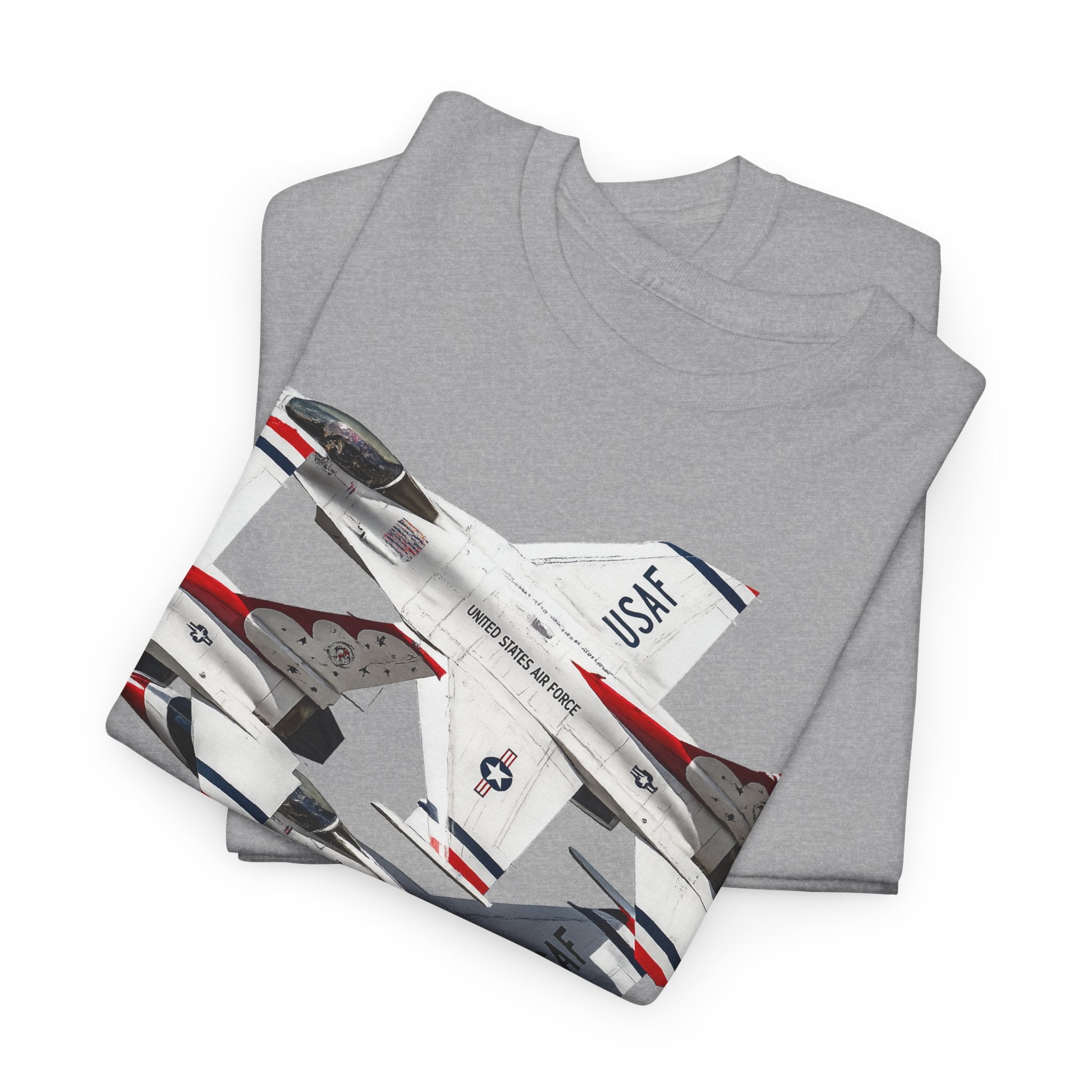 Thunderbirds Jet Formation T‑Shirt — Military Aviation Fighter Jets Tee