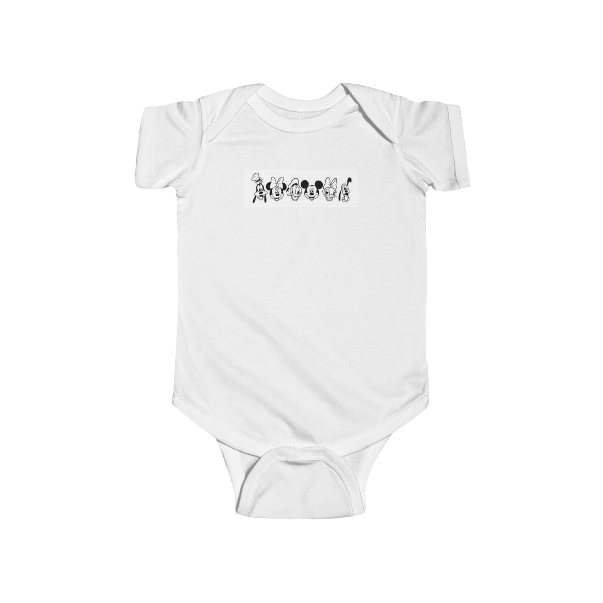 Disney Baby Bodysuit — Minimal Mickey Mouse Character Lineup