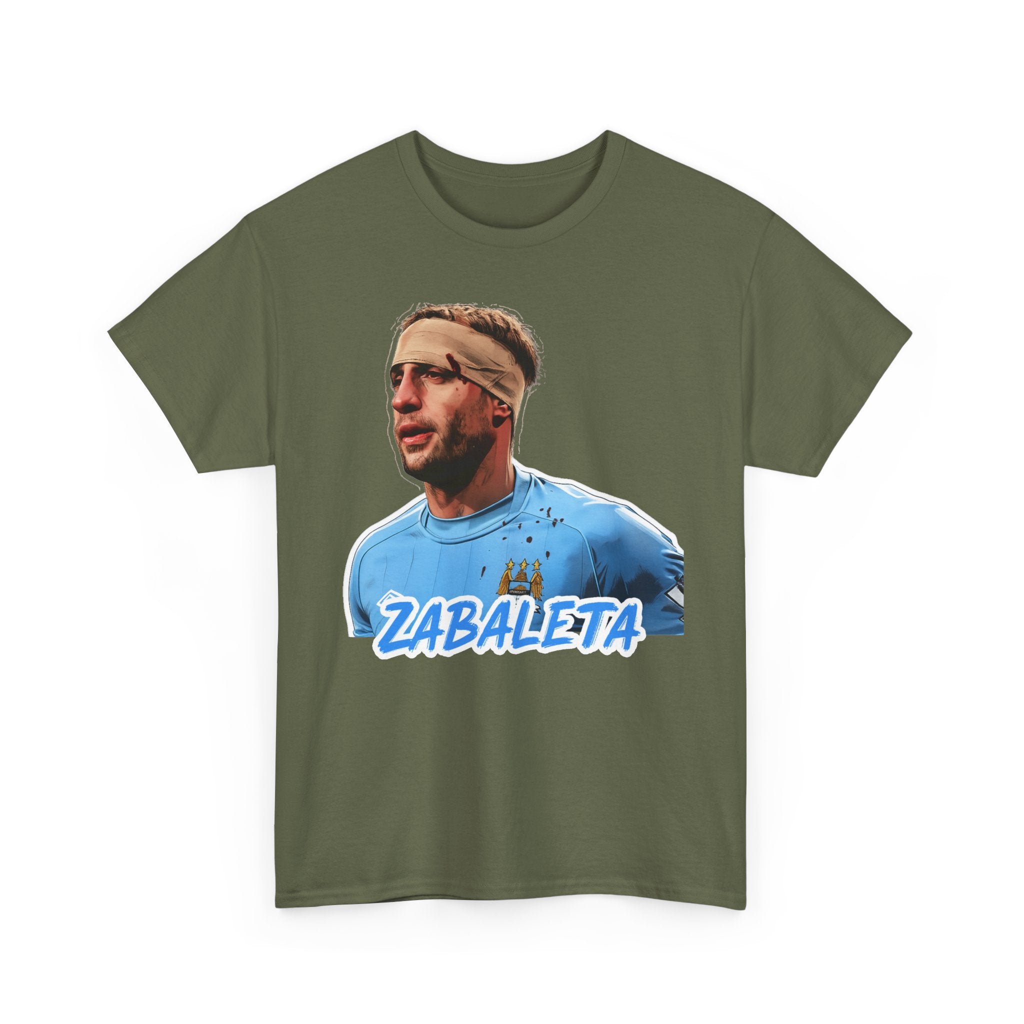 Zabaleta Manchester City Fan Tee — Retro Player Portrait Soccer T‑Shirt