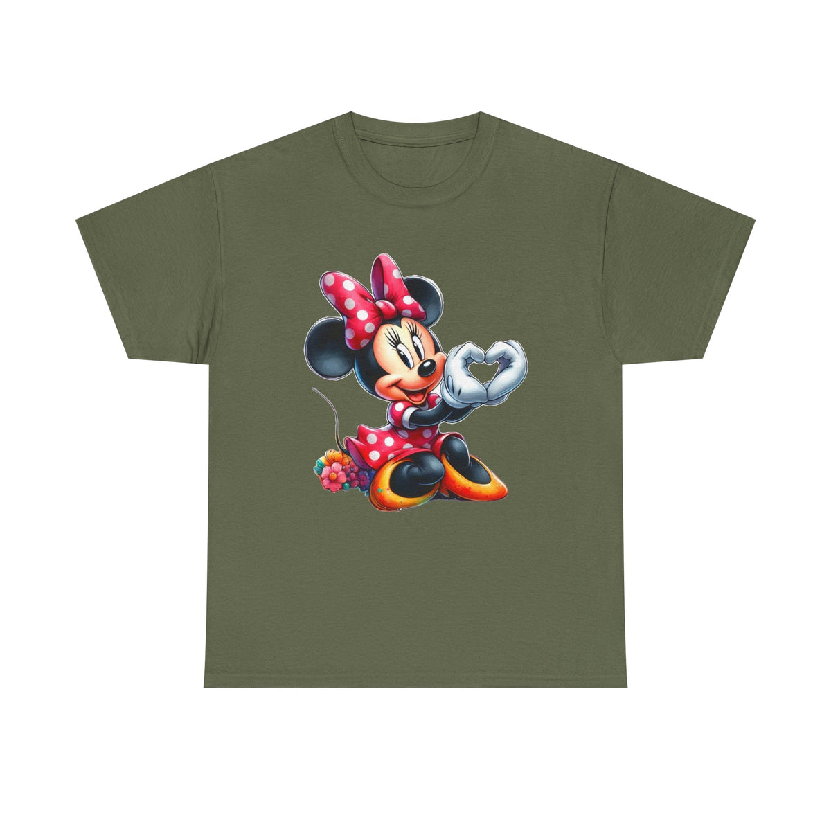 Minnie Mouse Character Heart Graphic Tee