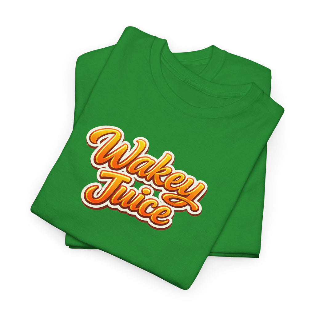 Wakey Juice T‑Shirt — Retro Orange Script Graphic Tee