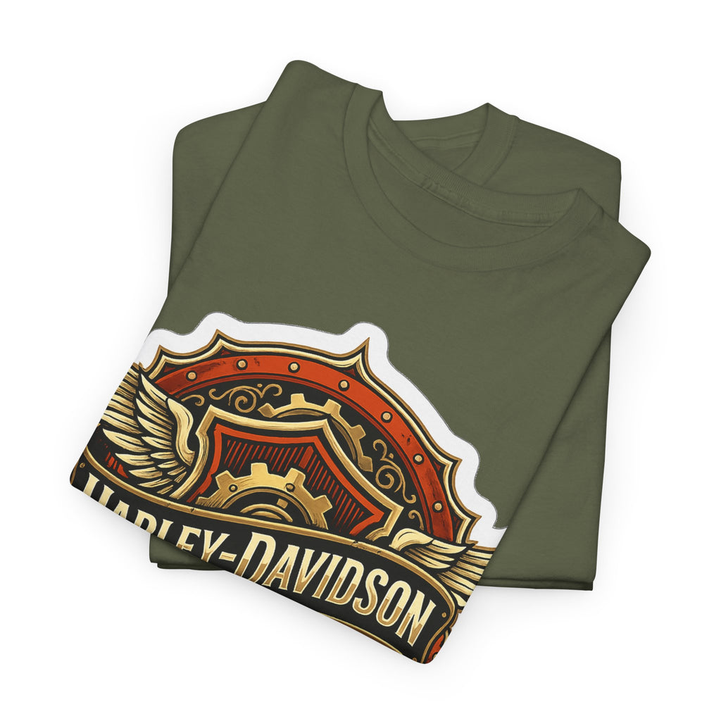 Harley-Davidson Flame Skull Inspired Cotton T-Shirt