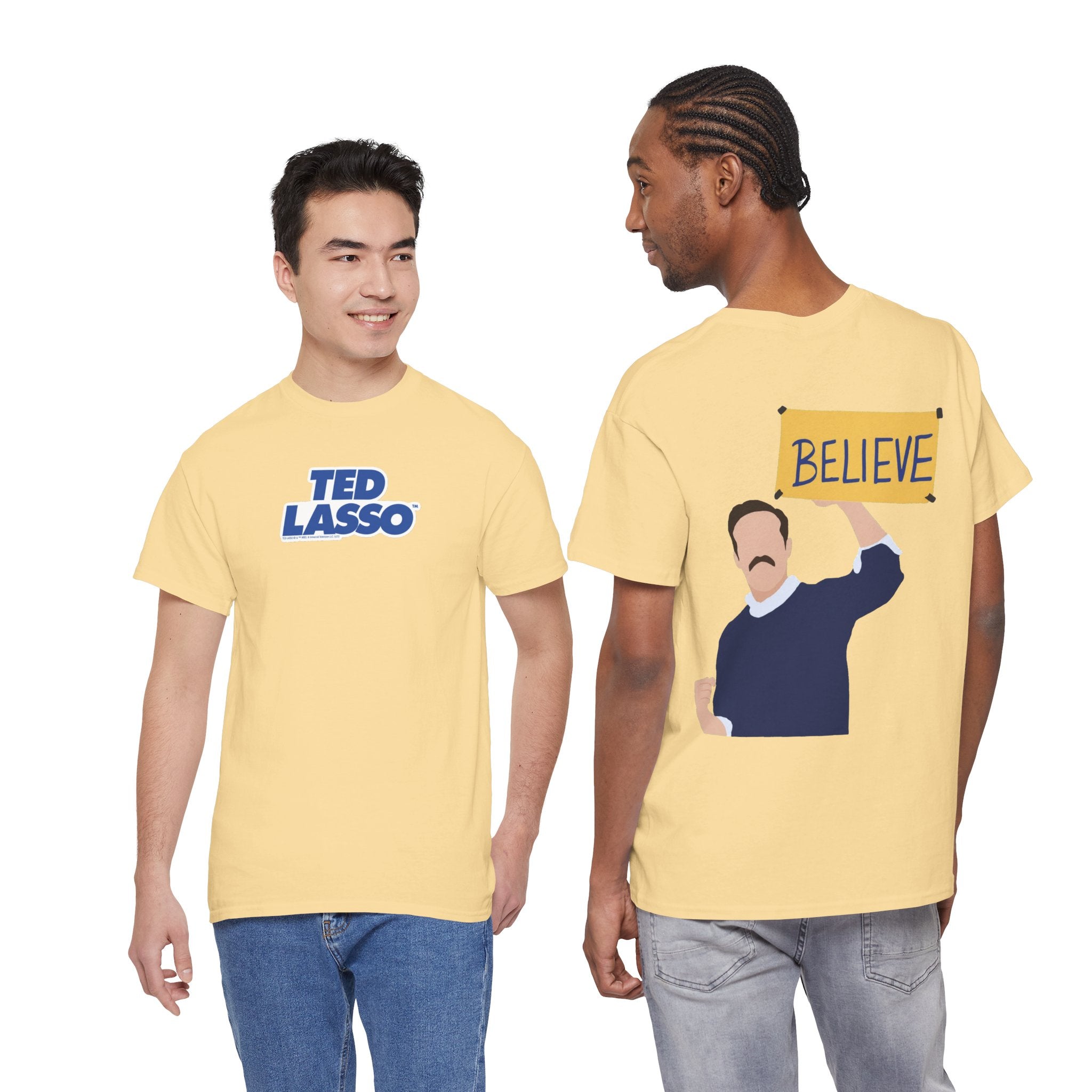 Ted Lasso Inspired "Believe" Tee — Inspirational TV Fan Shirt Cotton T-Shirt