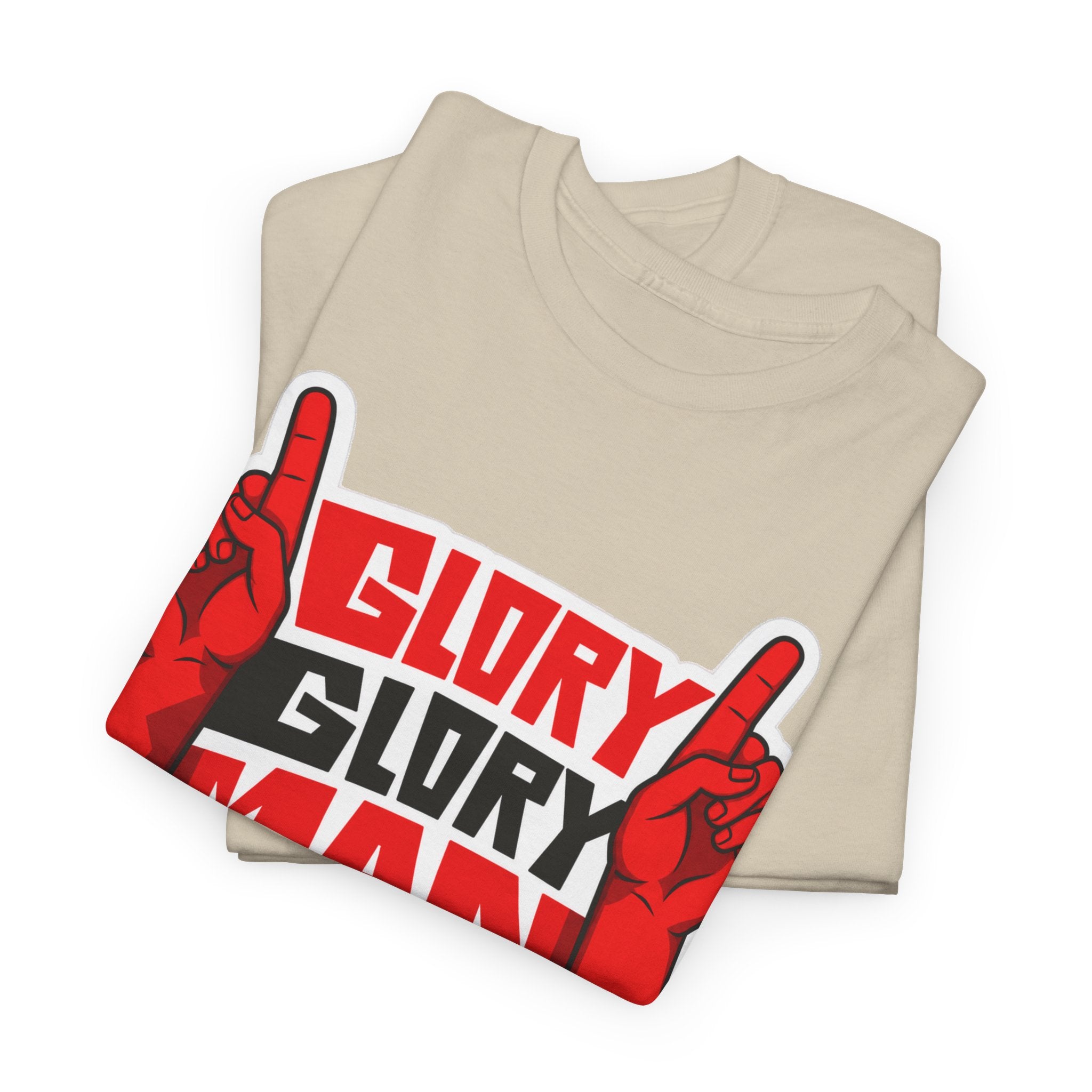 Glory Glory Man United T-Shirt — Retro Red Football Fan Tee