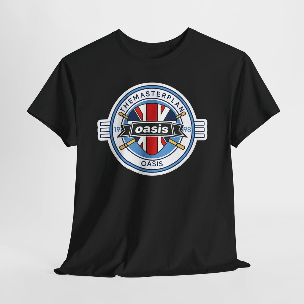 Oasis Union Jack Band Tee – Retro Rock Logo T-Shirt