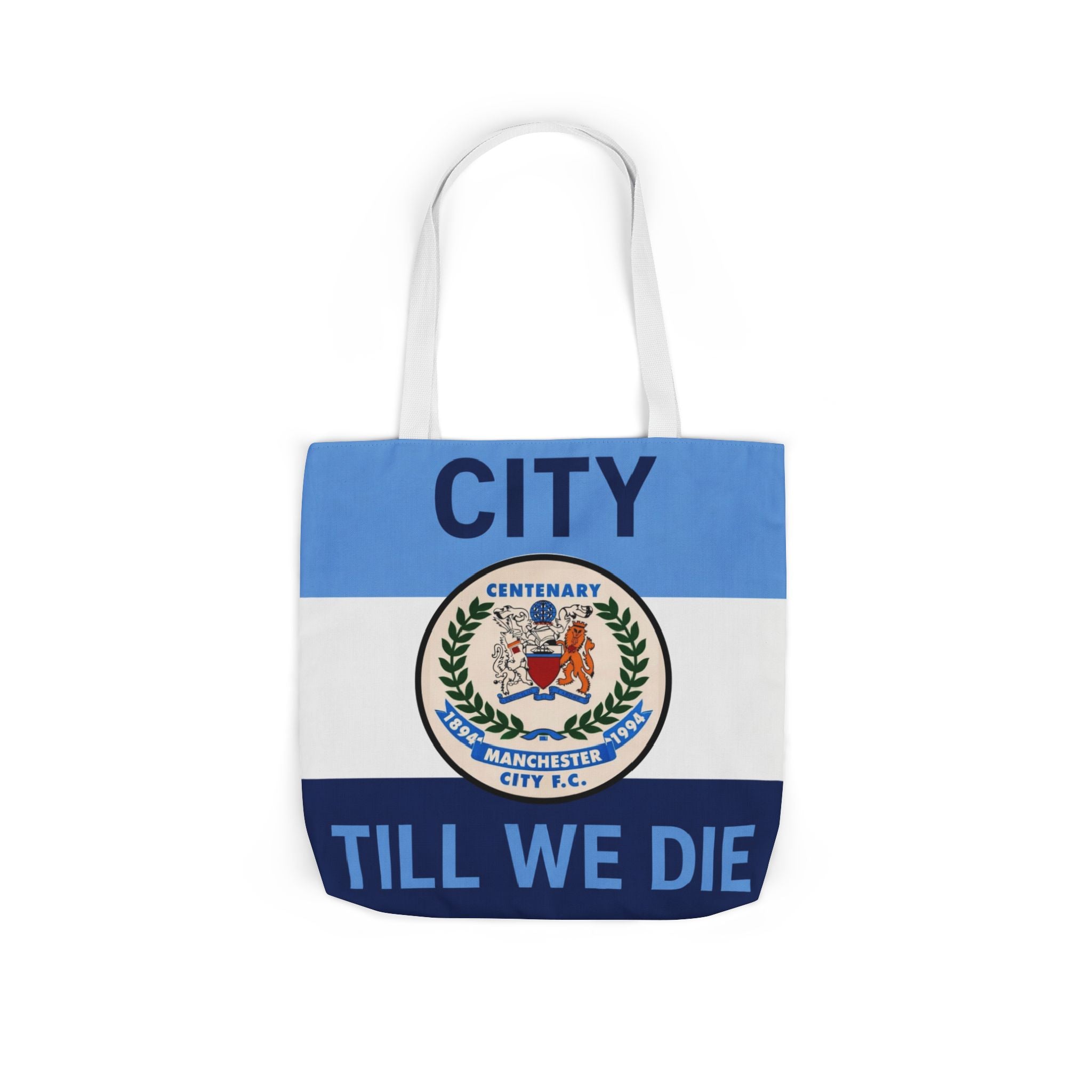 City Till We Die Canvas Tote Bag — Football Fan Flag Tote
