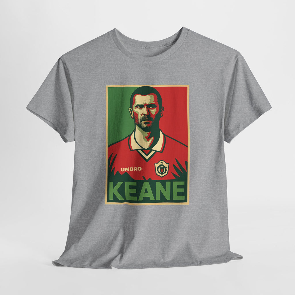 Keane Football Poster Tee — Retro Soccer Jersey Graphic T-Shirt
