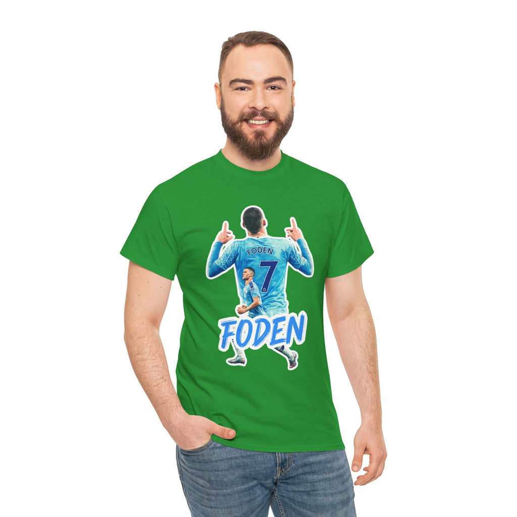 Phil Foden #7 Soccer T‑Shirt — Manchester City Fan Jersey Tribute