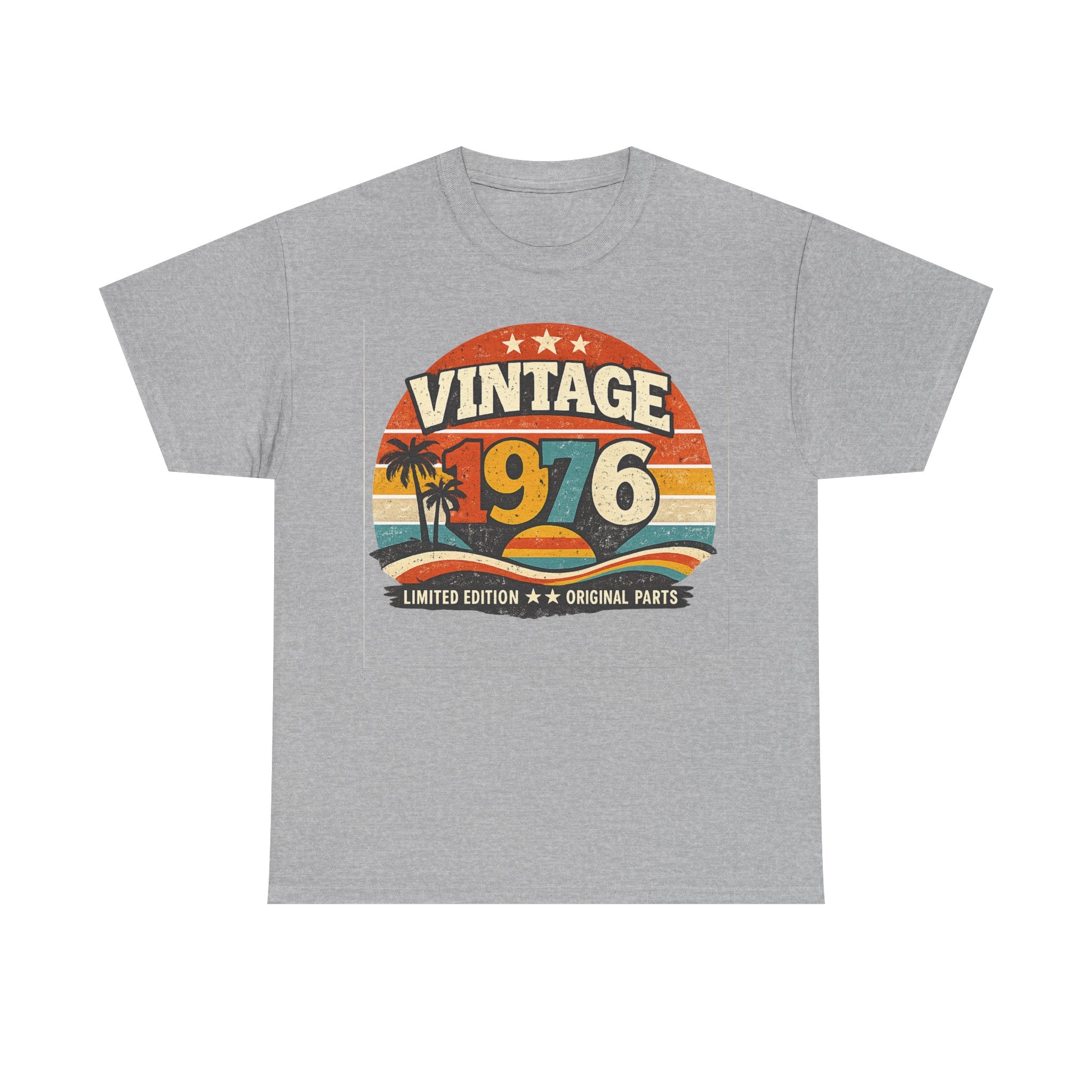 Vintage 1976 T-Shirt — Retro Beach Graphic "Vintage 1976" Birthday Tee