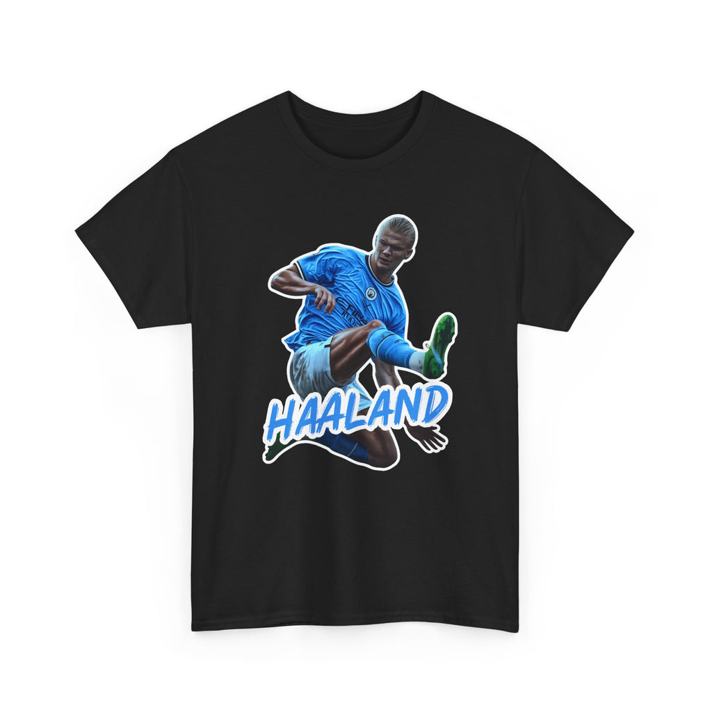 Erling Haaland Manchester City Soccer T‑Shirt – Dynamic Action Graphic Tee