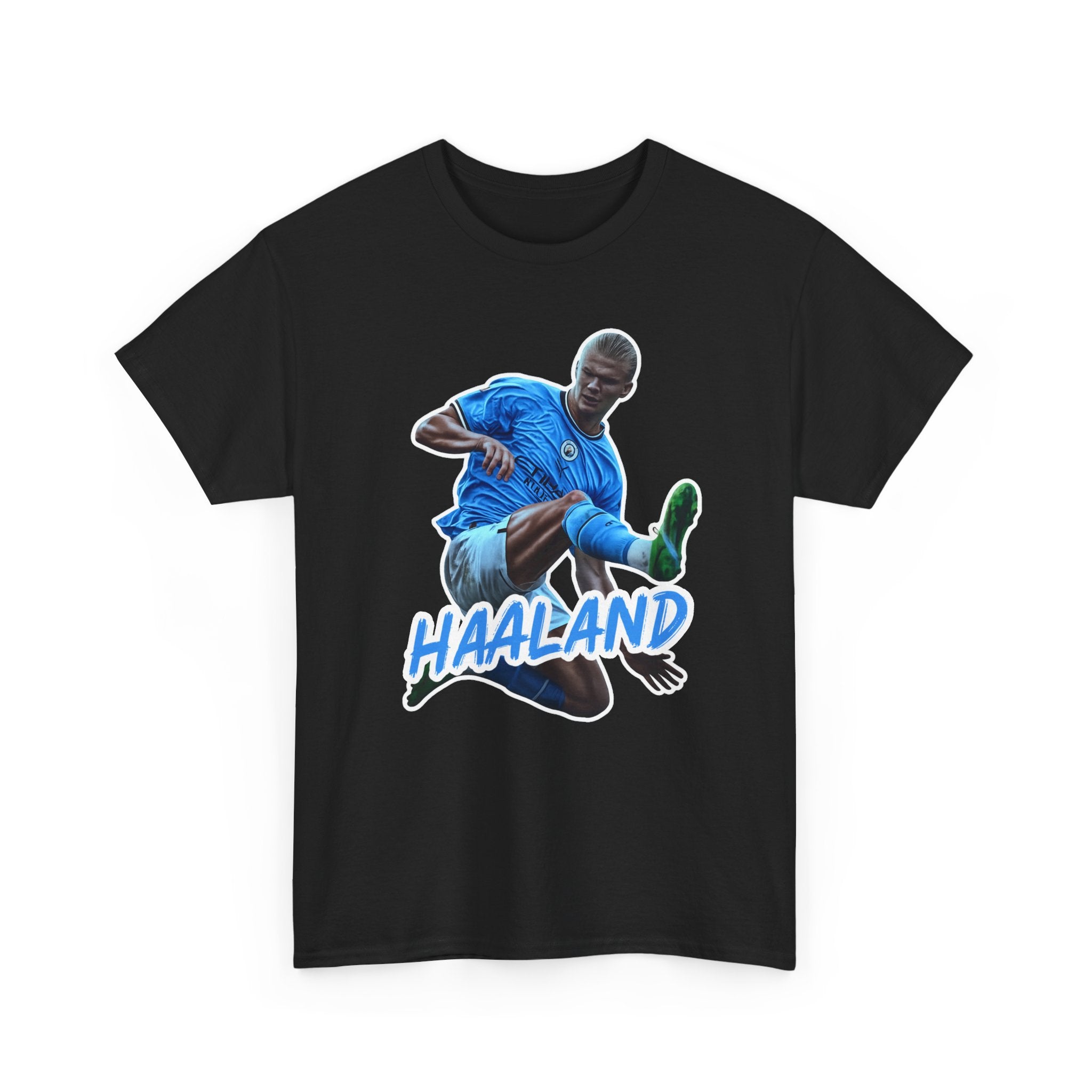 Erling Haaland Manchester City Soccer T‑Shirt – Dynamic Action Graphic Tee