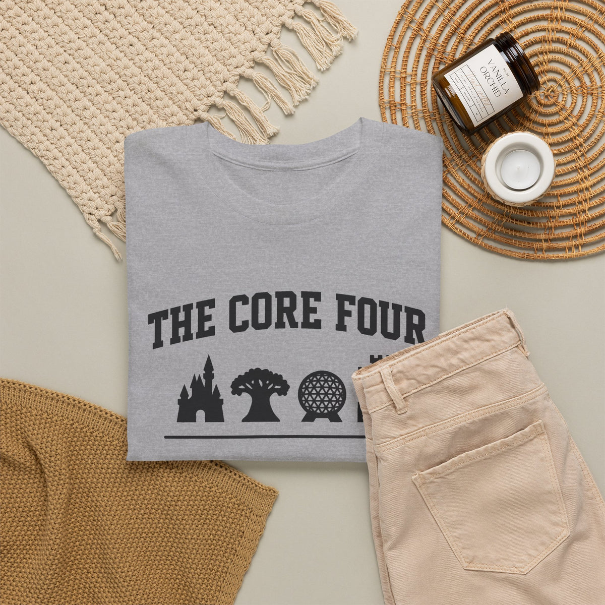 The Core Four Walt Disney World Unisex Heavy Cotton Tee