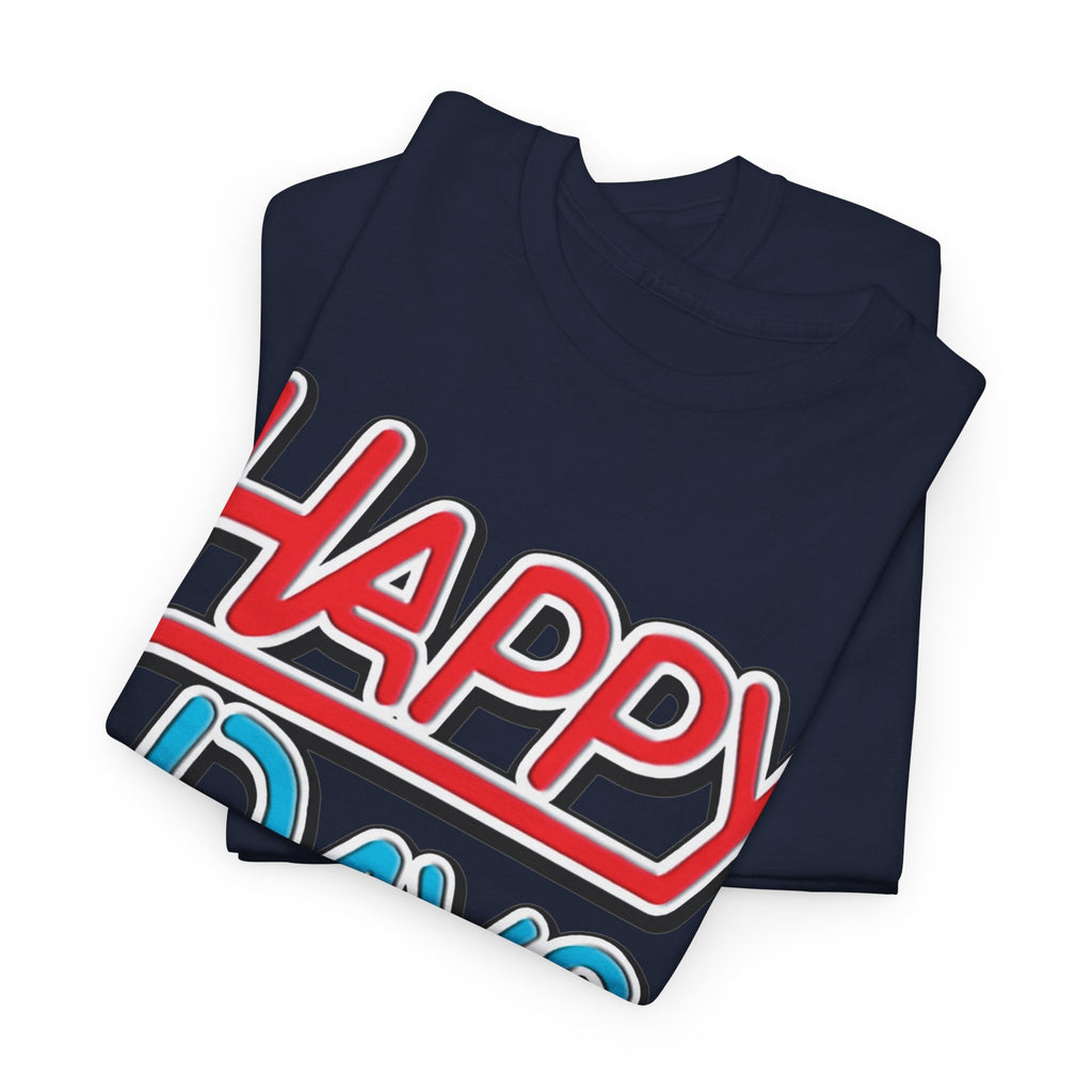 Happy Days T-Shirt — Retro Red & Blue Inspired Graphic Cotton T-shirt
