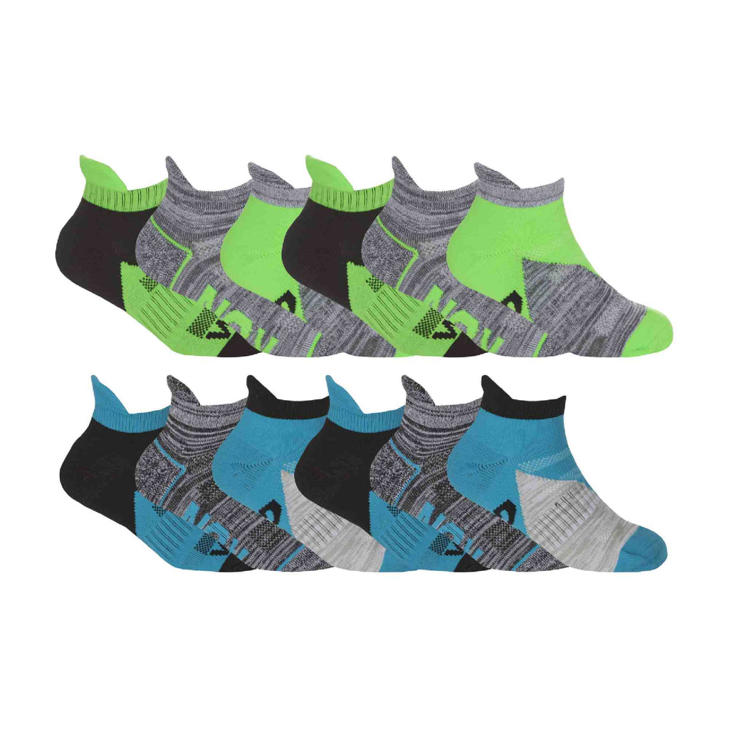 12 Pack Kids Space Dyed Breathable Trainer Liner Socks