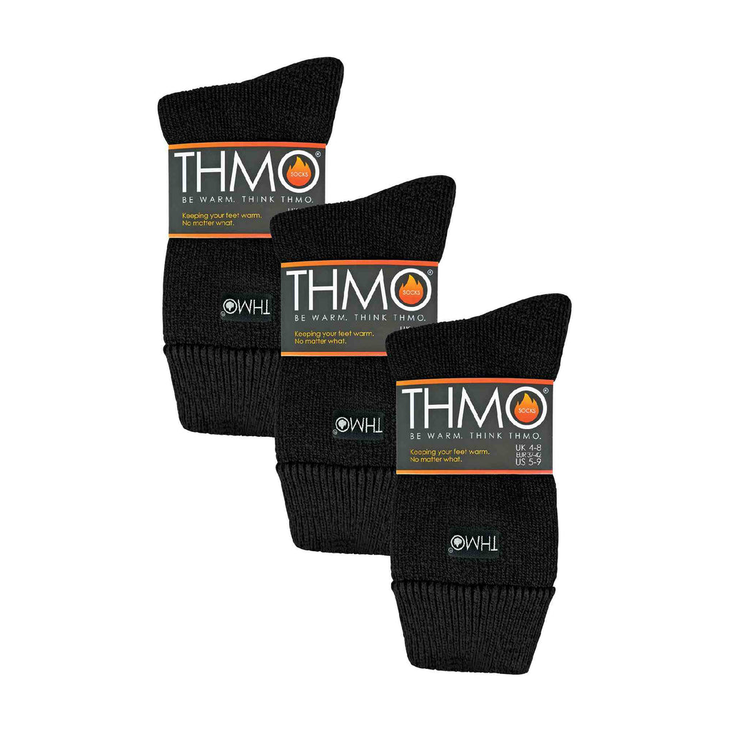 3 Pack Ladies Cosy Non Slip Thermal Slipper Socks with Grippers