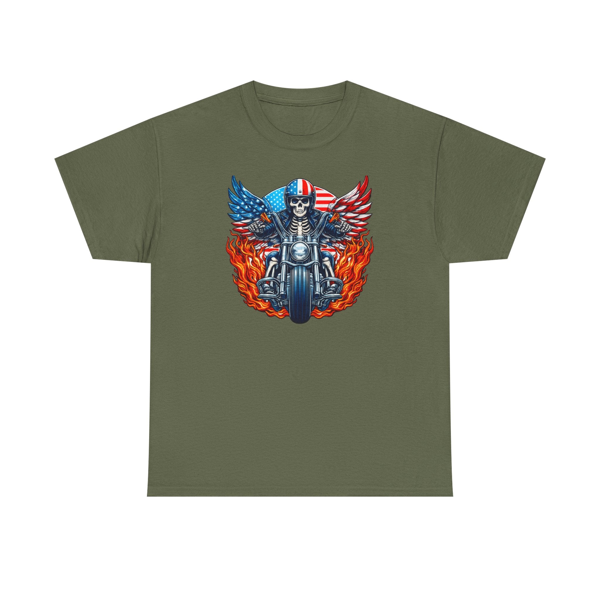 Biker Skull Motorcycle Tee — Sons of Tradition Archangels Chapter Graphic Shirt