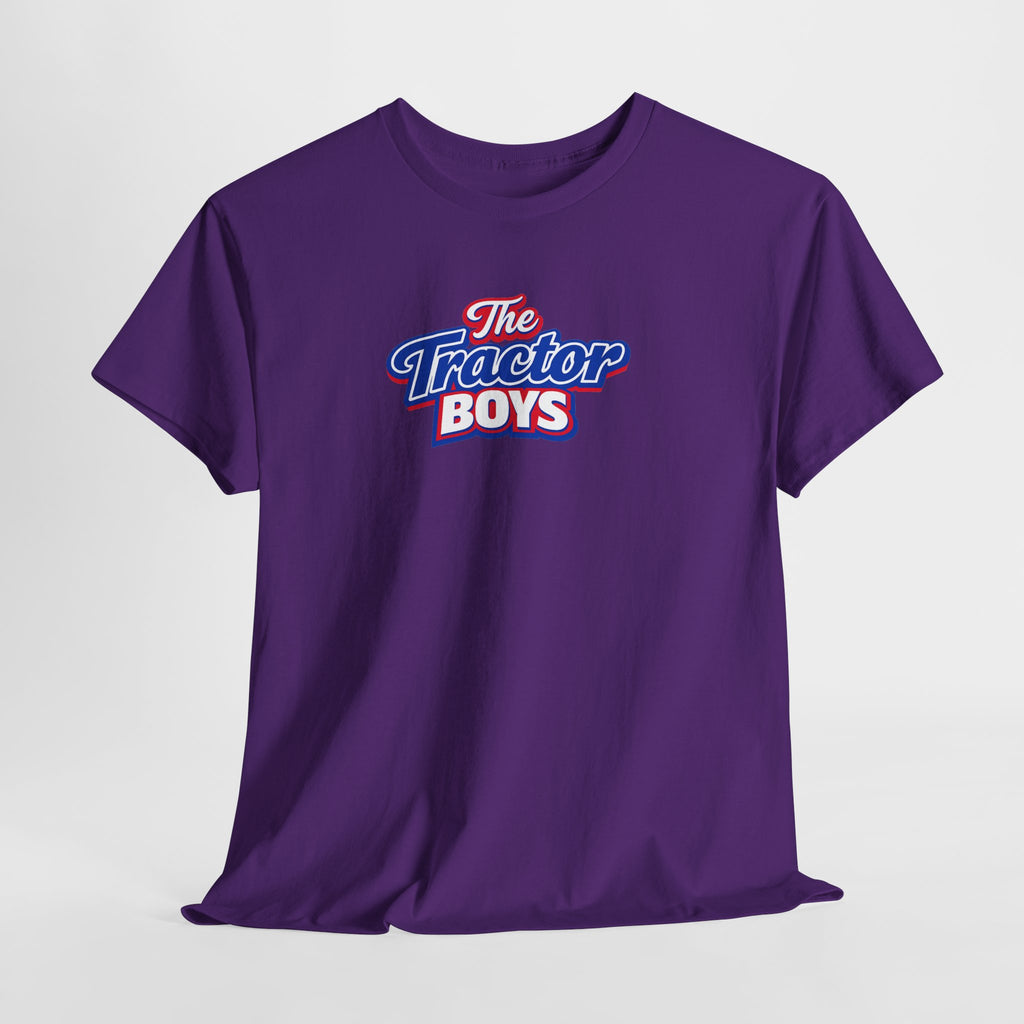 The Tractor Boys T-Shirt — Retro Blue & Red Logo Tee
