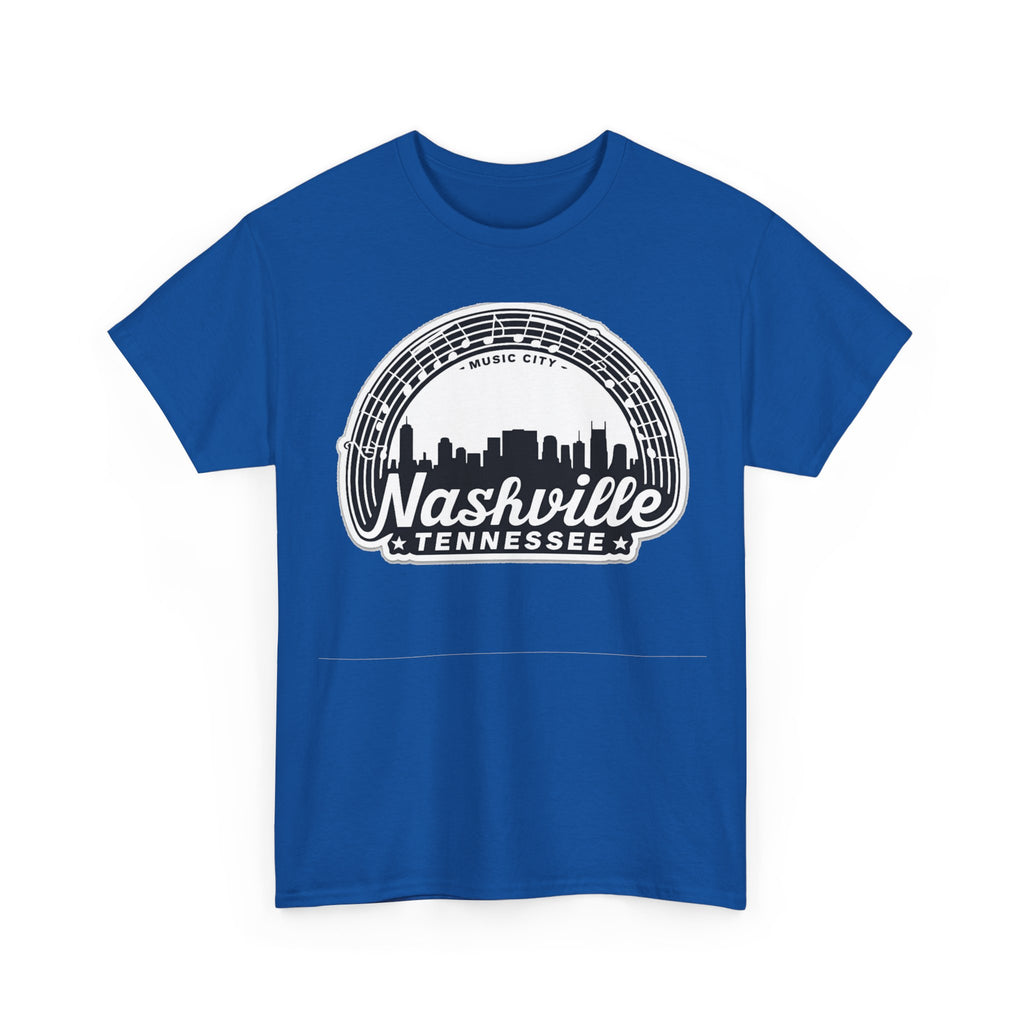 Nashville Tennessee Skyline Tee — Retro Music City Graphic Shirt