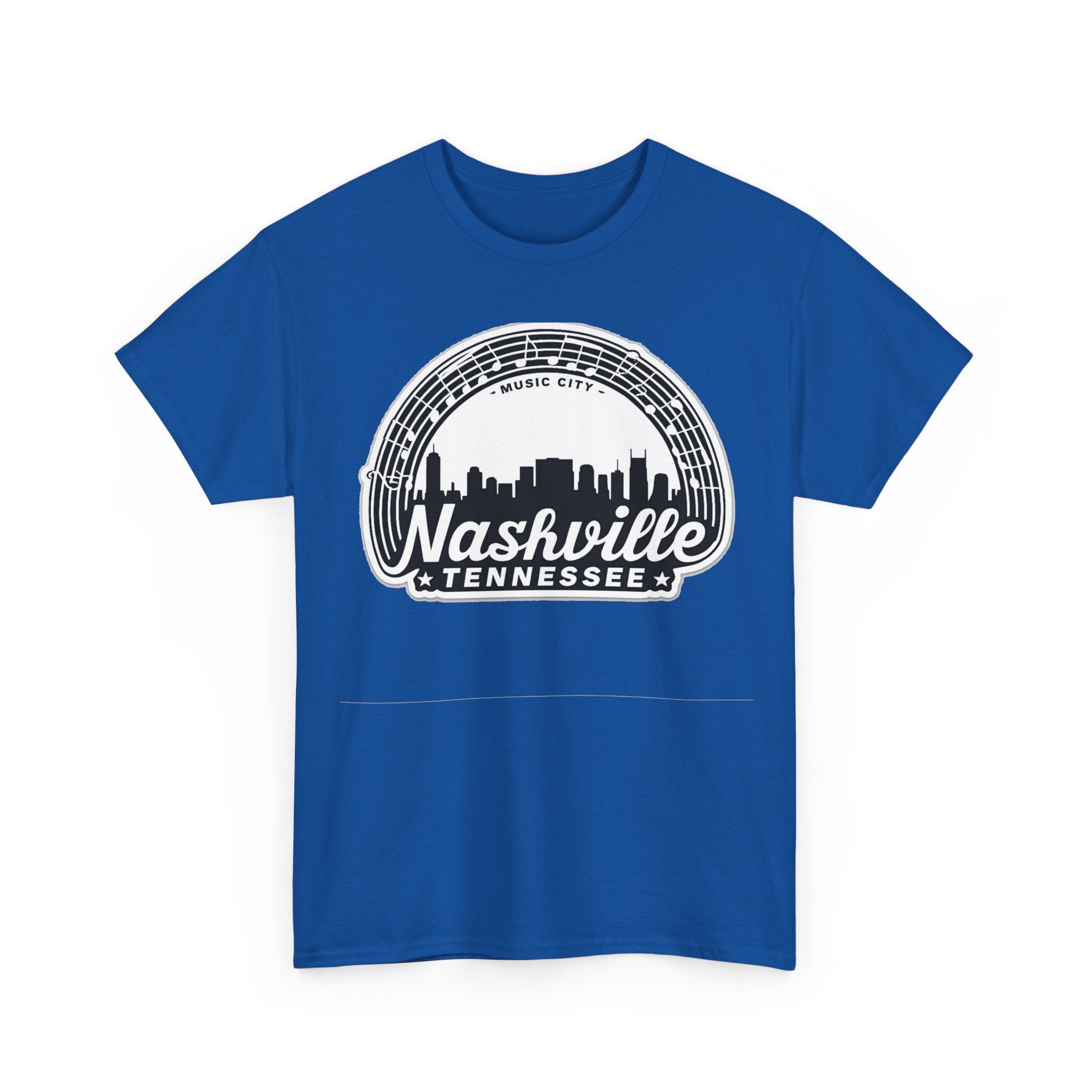 Nashville Tennessee Skyline Tee — Retro Music City Graphic Shirt