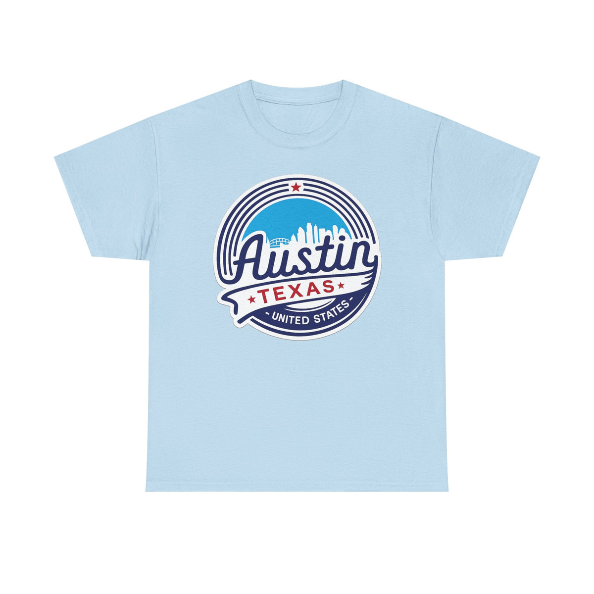 Austin Texas Retro Skyline T-Shirt — Vintage City Pride Tee