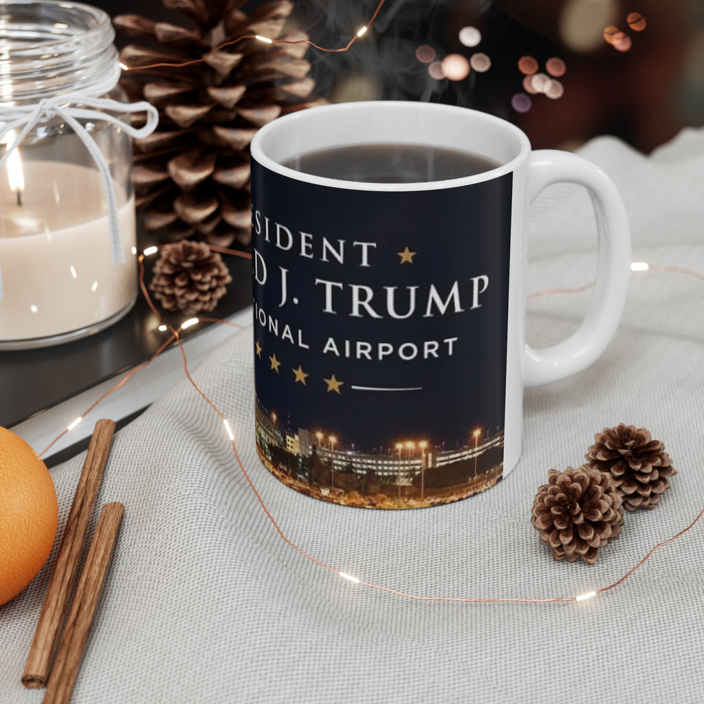 Donald J Trump International Airport Ceramic Coffee Mug — 11oz & 15oz