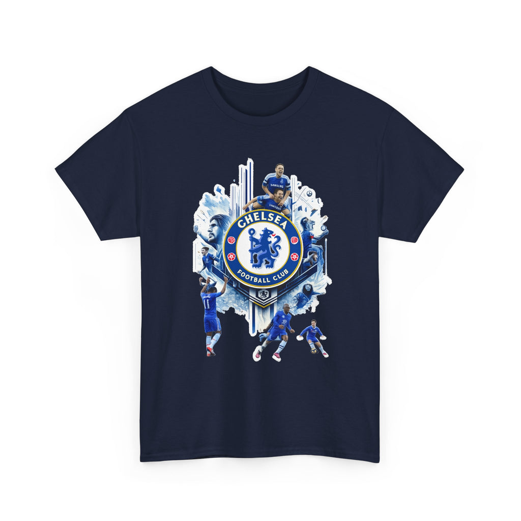 Chelsea FC Crest Players T-Shirt — Blue Football Fan Tee