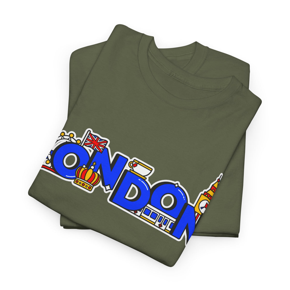 London Cityscape Tee — Illustrated London Landmarks Shirt