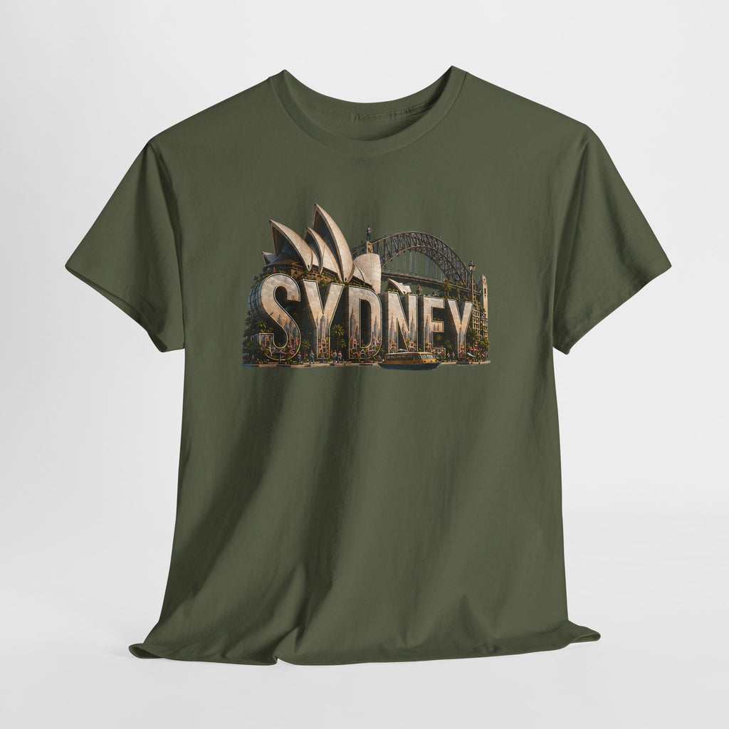 Sydney Landmark T‑Shirt — Vintage Sydney Opera House & Harbour Bridge Tee