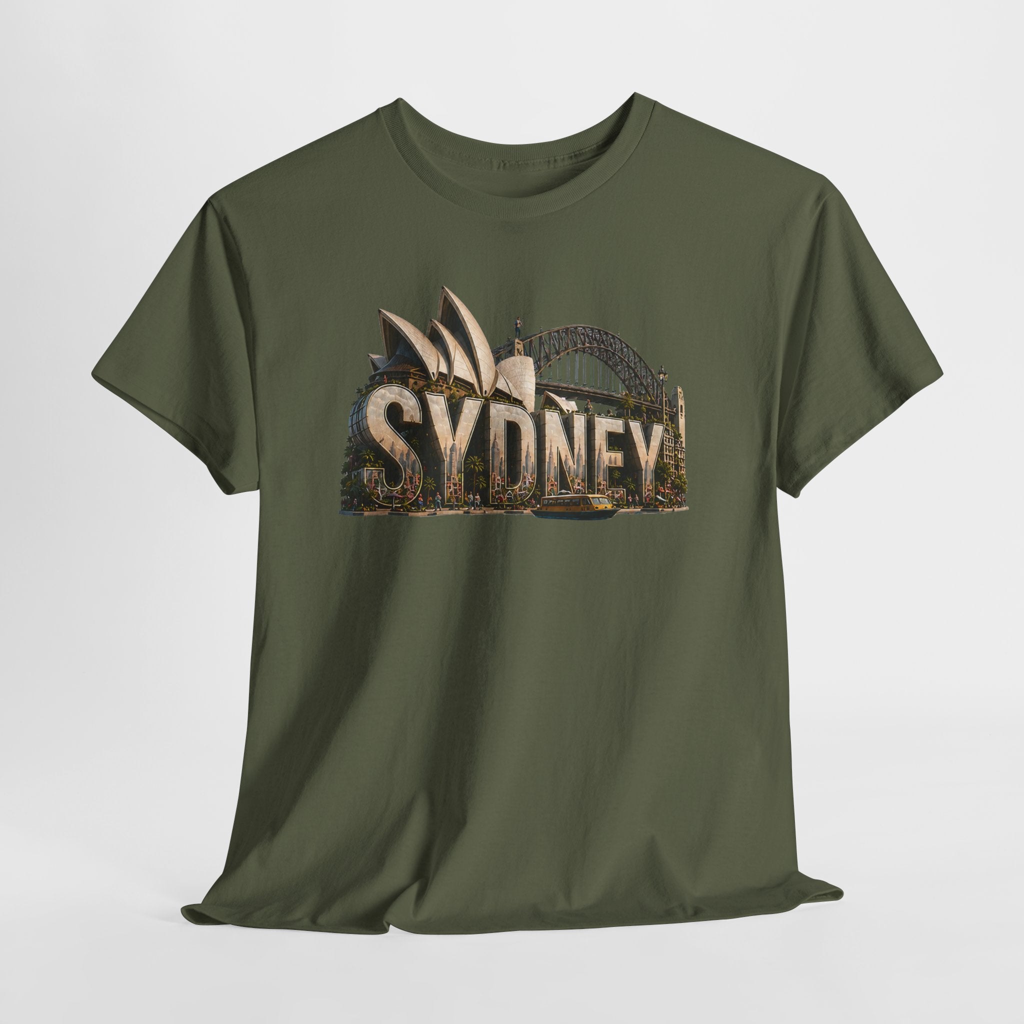 Sydney Landmark T‑Shirt — Vintage Sydney Opera House & Harbour Bridge Tee