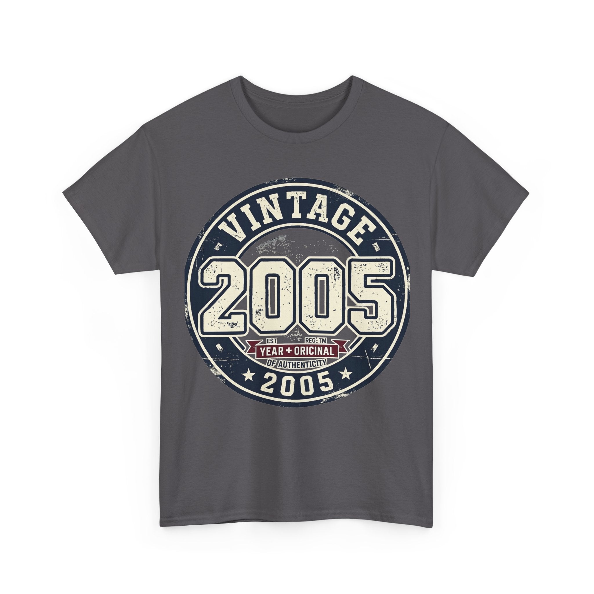 Vintage 2005 T-Shirt — Retro Birth Year Graphic Tee