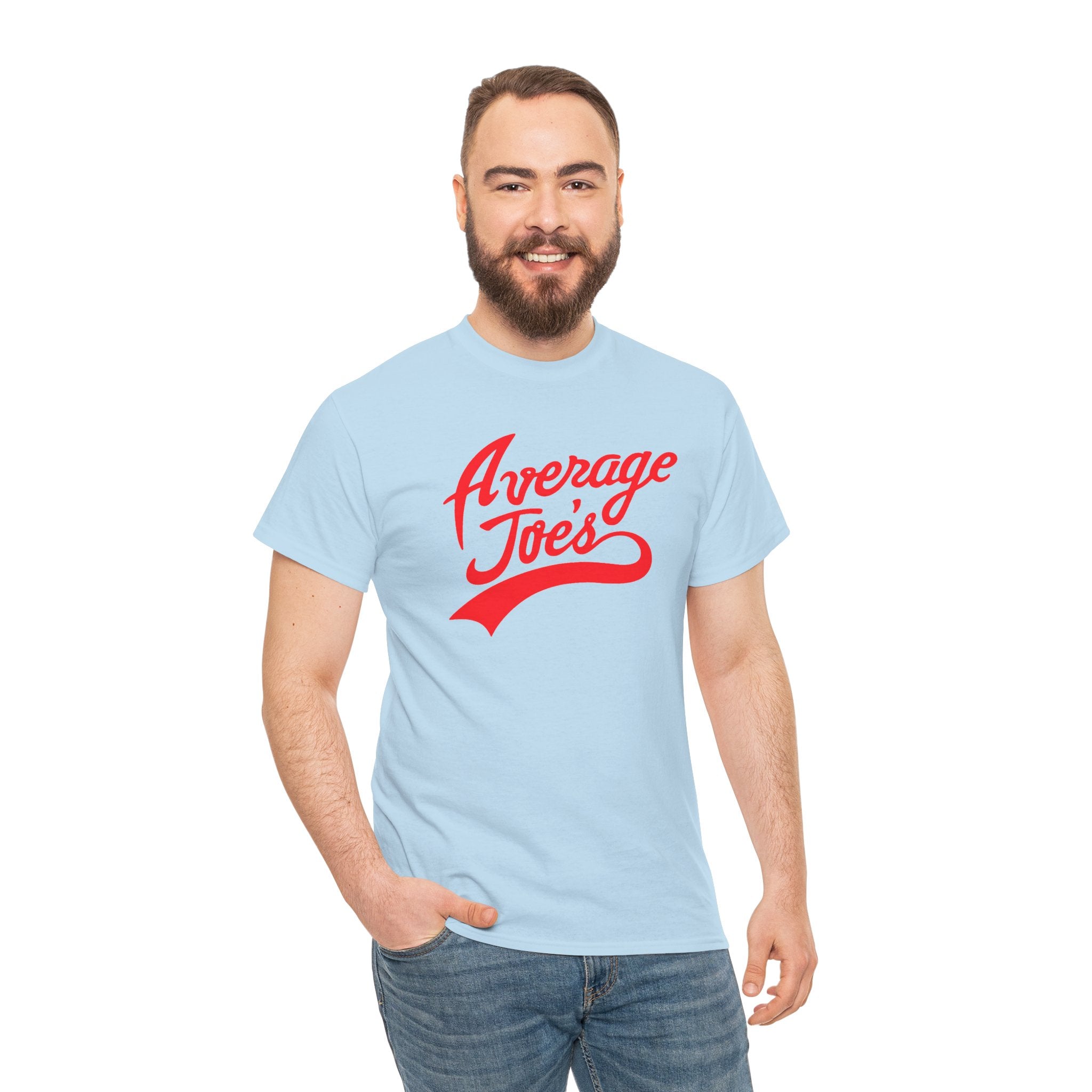 Average Joe's Graphic Tee — Retro Script White T-Shirt