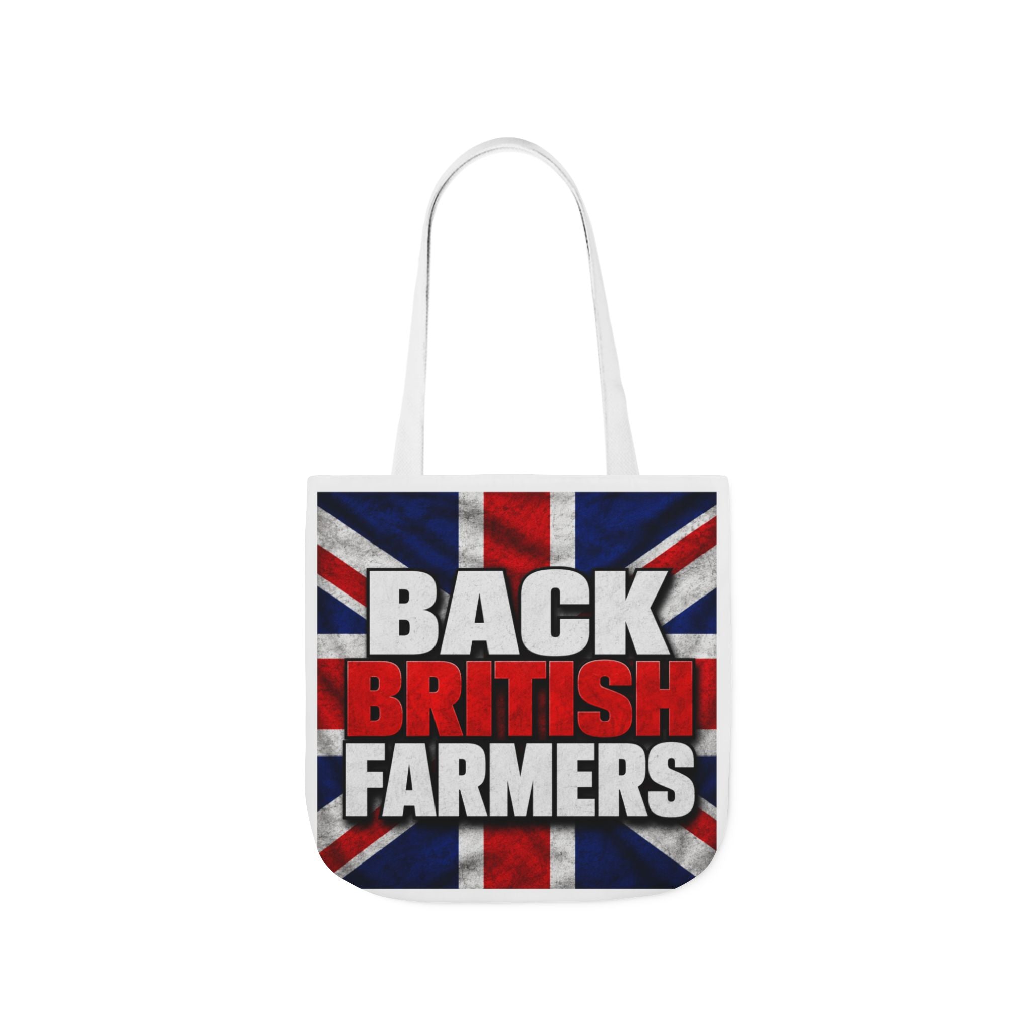 Back British Farmers Canvas Tote Bag — Union Jack Farming Support Tote