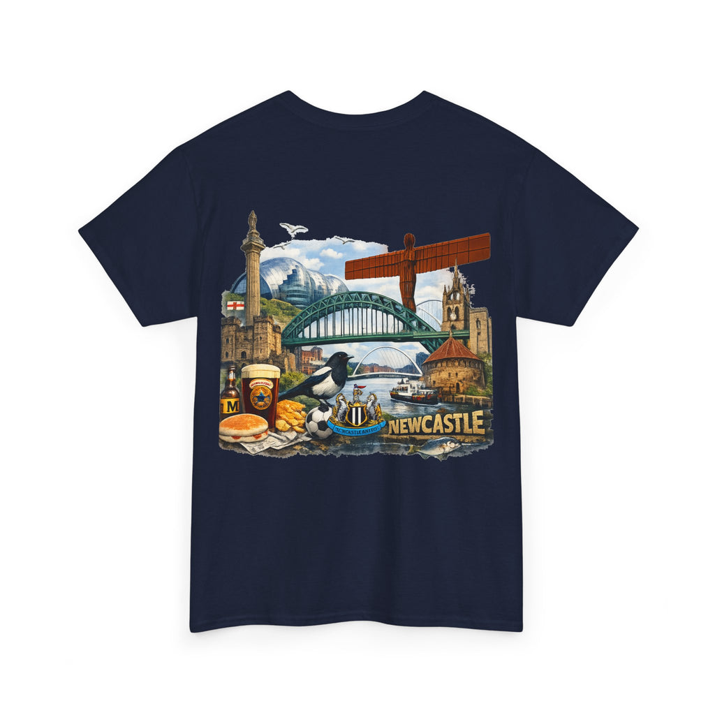 Newcastle Upon Tyne Landmark Tee — Vintage Cityscape T-Shirt