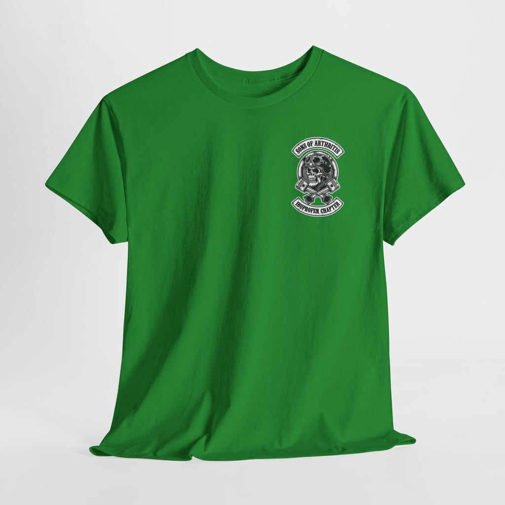Sons of Arthritis Tee — Humorous Biker Skull "Ibuprofen Chapter" T-Shirt