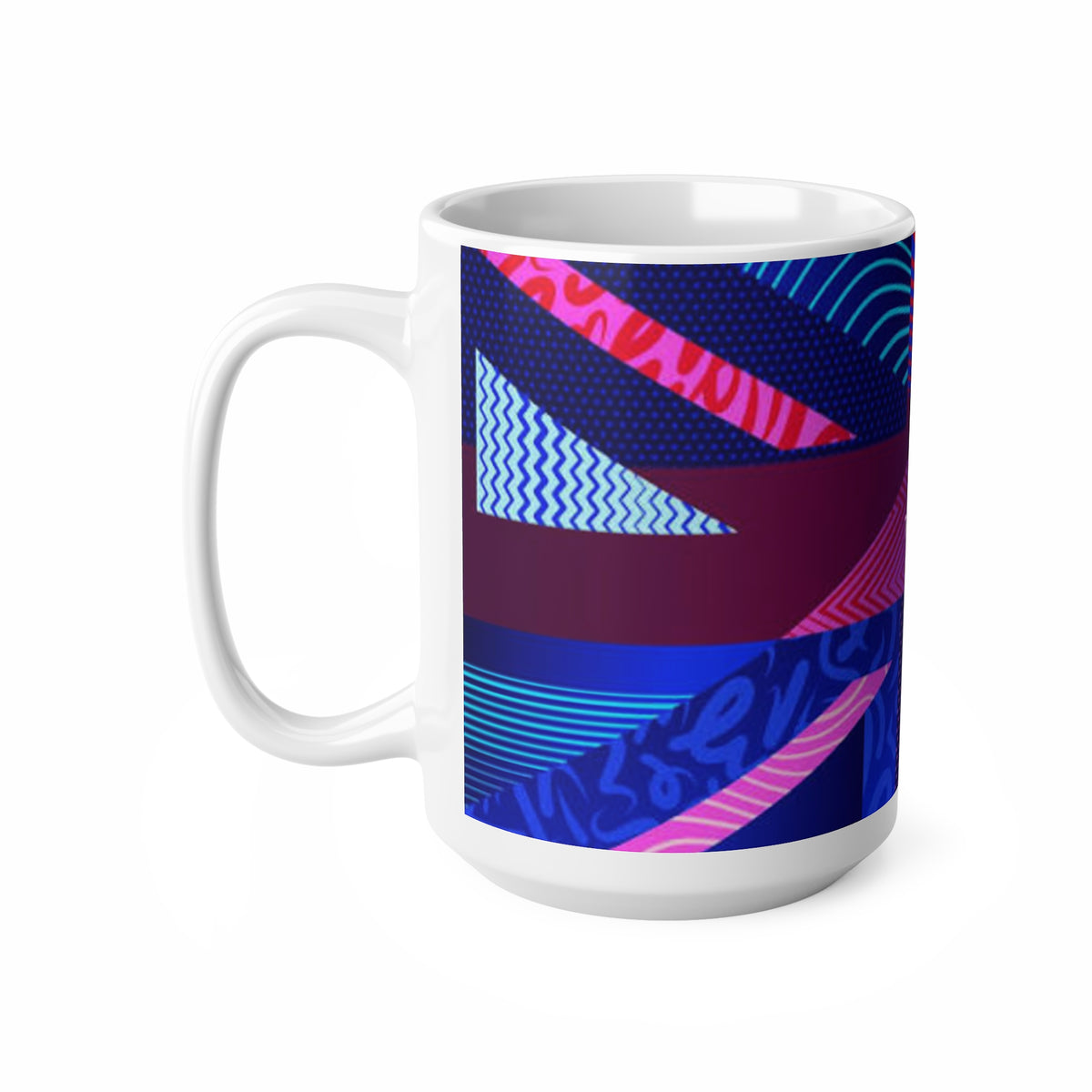 Team GB Olympic Ceramic Mug — Bold Union Jack Pattern (11oz & 15oz)