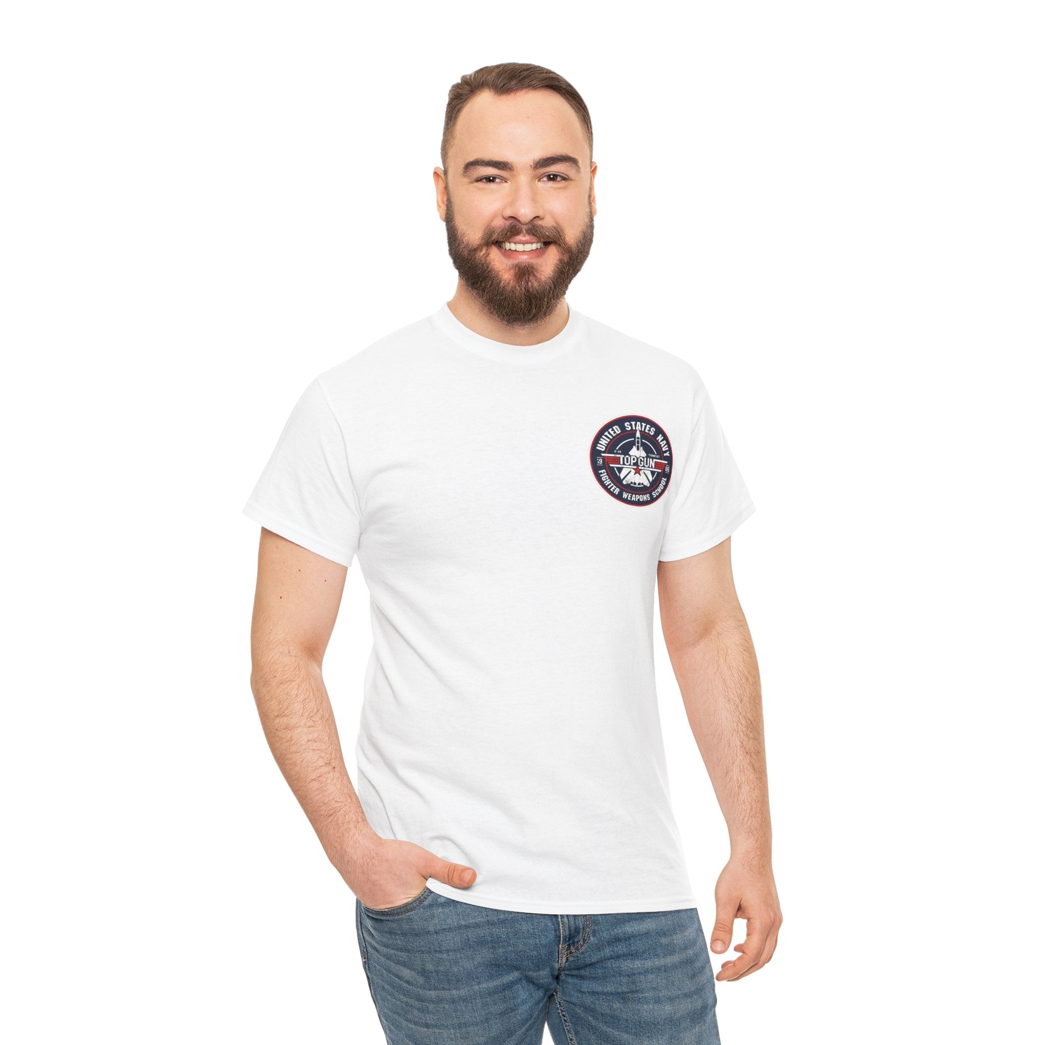 US Navy Top Gun School T-Shirt — 'High Speed' Vintage Cotton T-Shirt