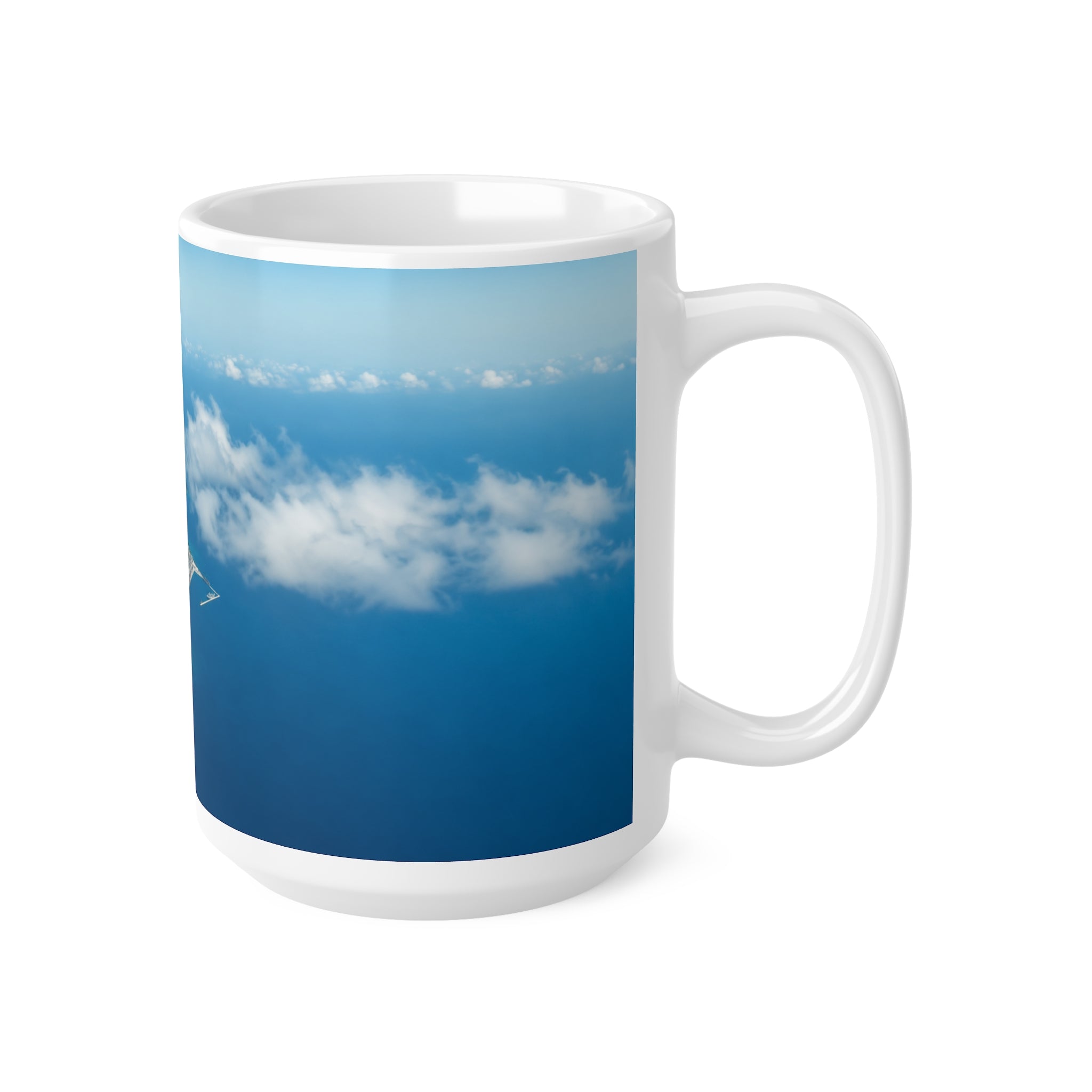 Barbados Aerial Photo Mug — Scenic Ocean & Shoreline Ceramic Coffee Cup (11oz/15oz)