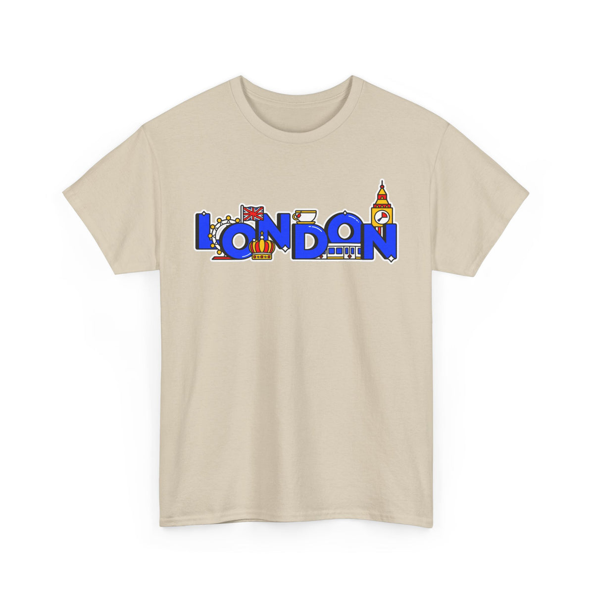 London Cityscape Tee — Illustrated London Landmarks Shirt