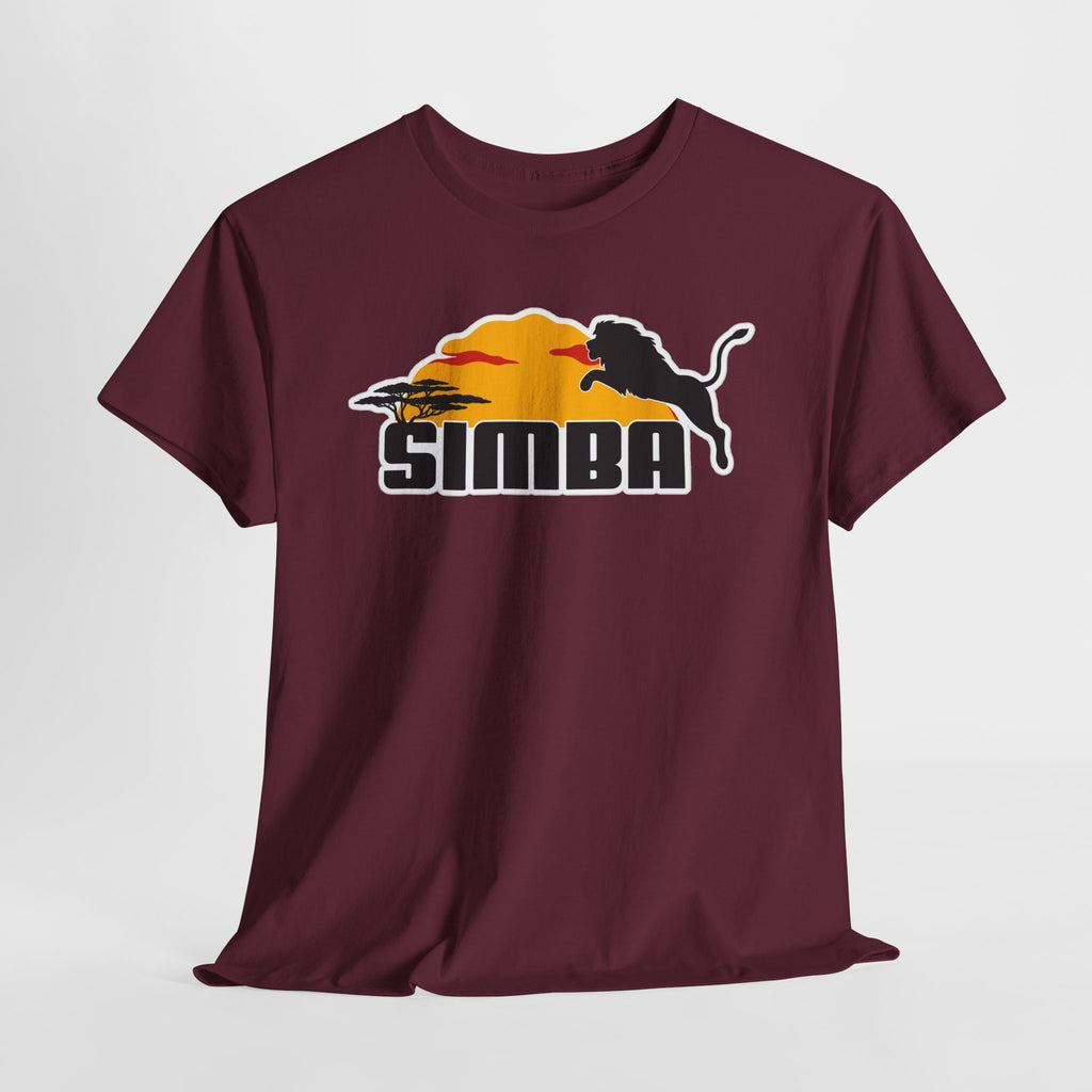 Simba Sunset Graphic Tee — Lion Silhouette Safari T-Shirt