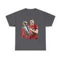 James Milner Liverpool Premier League Champion Trophy T-Shirt — Player Holding Premier Trophy