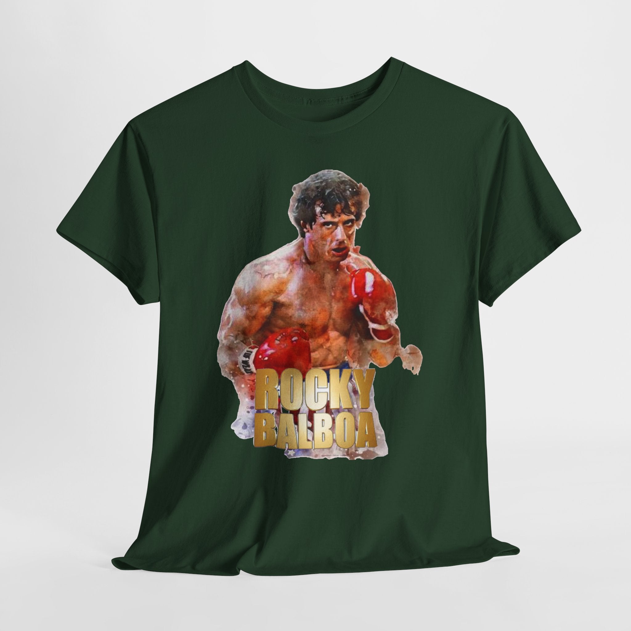 Boxing Rocky Balboa Graphic Tee – Retro Fighter Movie Shirt